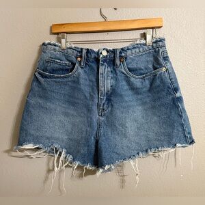 BlankNYC High Rise Denim Cutoff Shorts Women’s Size 10 31 inch Waist